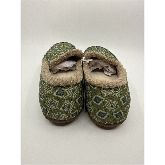 Waco Womens Green Olive Cedar Boho Slip On Comfort Slipper Size 12D NEW - Picture 4 of 7
